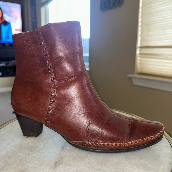 Pikolinos Brown Leather Ankle Boots with zipper - Size 39 - Picture 5 of 8